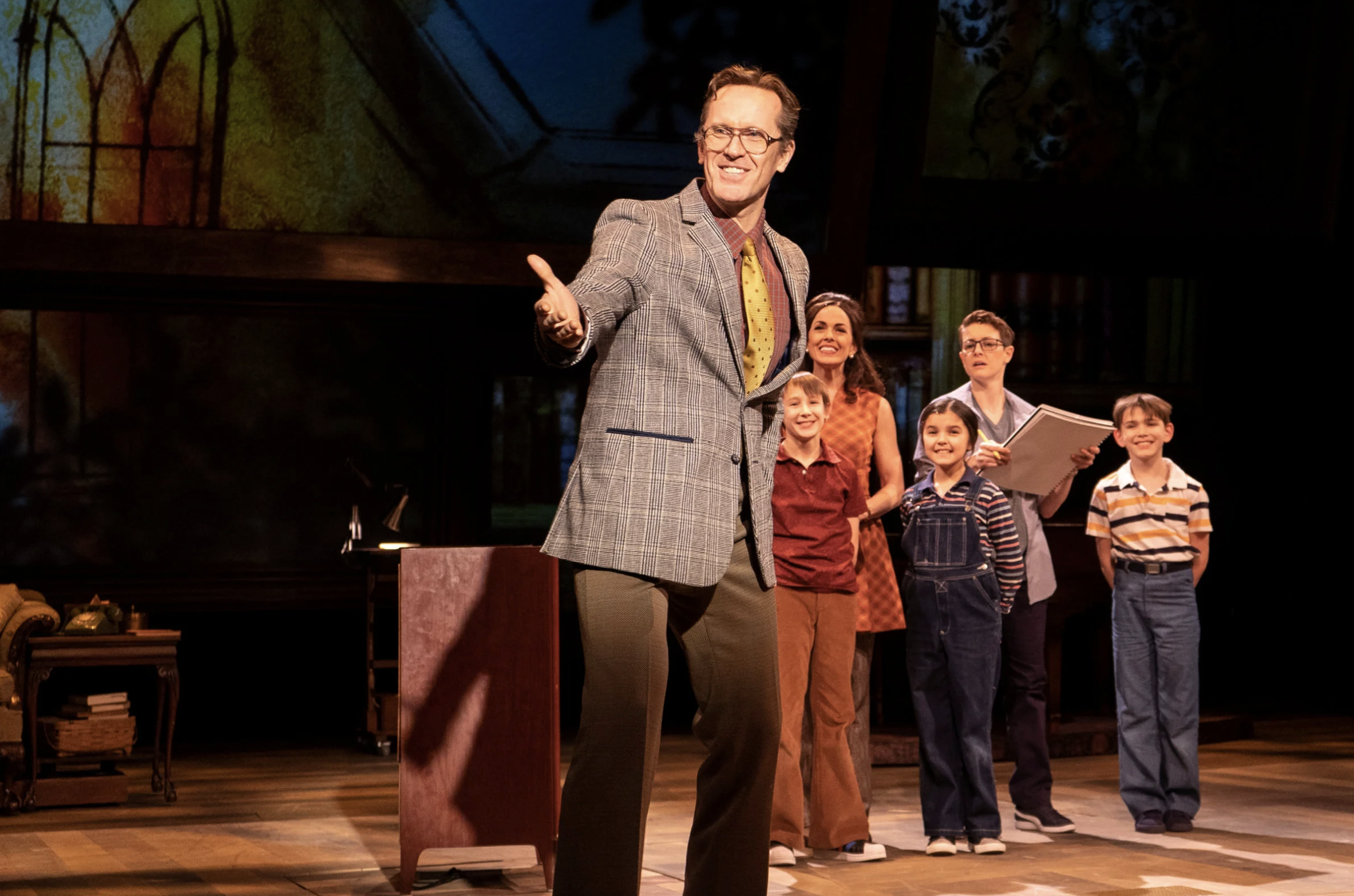 Corporate event production expert Jeffry Denman performing on Broadway